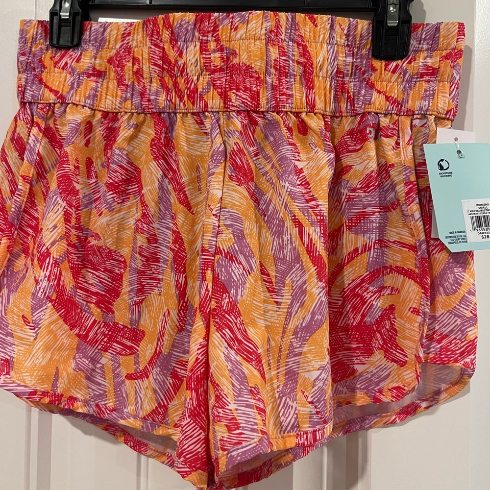 DSG Red and Orange Athletic Shorts Vibrant Design